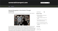 Desktop Screenshot of careeradvicereport.com